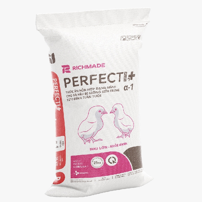 PERFECT PLUS+ GÀ HẬU BỊ GIỐNG SIÊU TRỨNG α-1